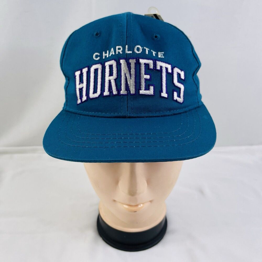Charlotte Hornets Starter Vtg NBA YOUTH KIDS Arch Script Snapback Sports Hat Cap